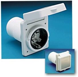 MARINCO 6353ELRV - Marinco Power Inlet White 50 Amp 125/250 Volt 6353ELRV