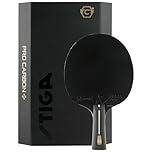 STIGA Pro Carbon + Table Tennis Bat, 5-Star Professional Table Tennis Bat for Advanced Offensive Players, ITTF Approved, Touch Carbon Technology