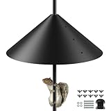 19 Inch Metal Squirrel Baffle for Bird Feeder Pole, Outdoor...