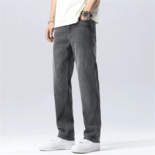 Men's Thin Jeans Baggy Straight Leg Denim Pants Casual Wide Leg Draping Trousers Comfortable Daily Wear3