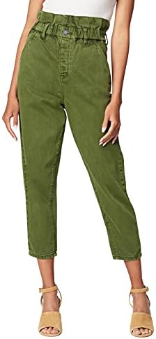 Womens Garment Dye Elastic Waist Baggy 