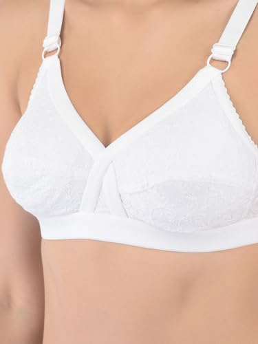 Image of Softline Women's 100% Cotton Wire-Free Non-Padded B-Cup Bra Combo | Full Coverage, Breathable & Skin-Friendly for All-Day Comfort | Supportive Fit for Daily & Casual Wear | Pack of 2