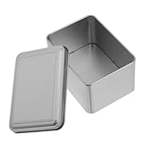 SOPOTUTU Boîte De 4 Pièces Boîte à Biscuits Boîtes Altoïdes Vides Boîte De Rangement Récipients En Étain Avec Couvercles Récipient En Étain Pot à Biscuits à La Citrouille Silver Fer