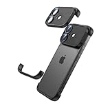 Gufiire for iPhone 17 Bumper Case Compatible with MagSafe, Minimalist Frameless Corner Protection Pad with Camera Lens Protector, No Back Soft Silicone TPU Shockproof for iPhone17 (Black)