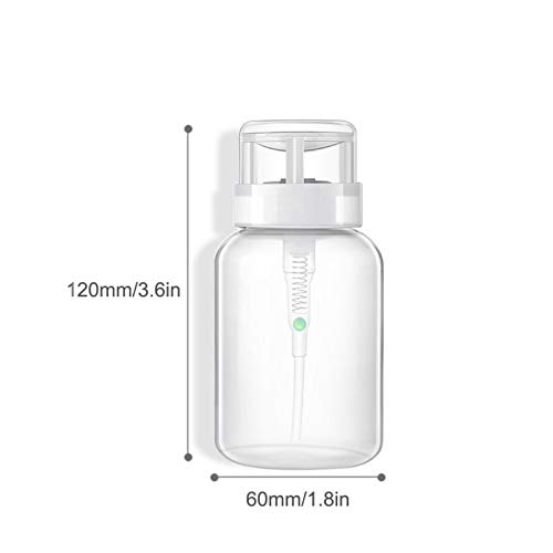 Garrafas de bomba de pregos de 200 ml - Dispensador de Garrafas com Bomba de Pressão | Frasco dispen