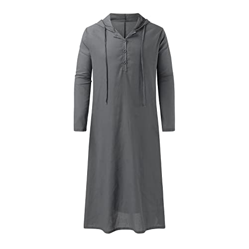 Chemise longue arabe pour homme vêtement d'intérieur ample pour weekend de détente