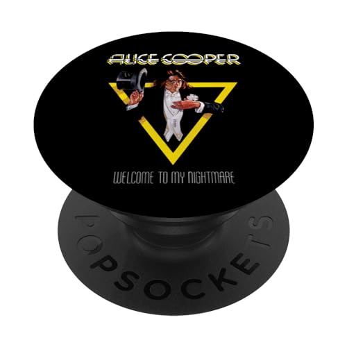 Alice Cooper Welcome To My Nightmare Yellow Triangle PopSockets Adhesive PopGrip