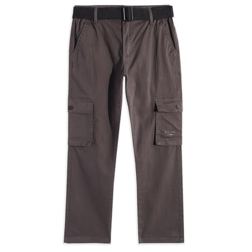 Image of CAVIO Boys Cotton Solid Cargo Pants