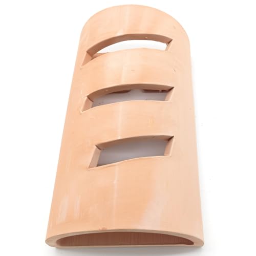 Aplique de pared (NUEVO) TEJA CALADO A para colgar barro natural 30 x 18 cm