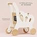 Le Toy Van - Educational Wooden Toy Role Play Grocery Store Shopping Trolley | Boys Or Girls Pretend Play Supermarket Playset - for Ages 3+