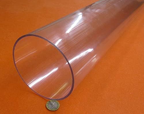 Polycarbonate Round Tube 4.75" OD (4 3/4") x (4 1/2") 4.50" ID x 1/8" Wall x 72" (More Length Options)