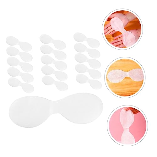 IFANLANDOR 100 Folhas Máscara Facial Tecido Não Tecido Branco Máscara De Olho Não Tecido Papel Para