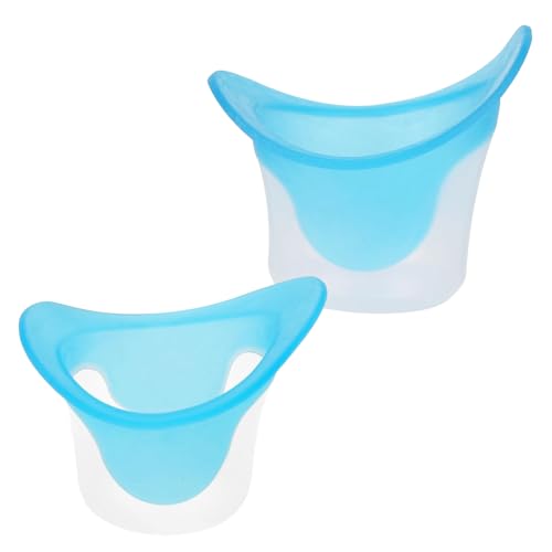 2-Pack Reusable Eye Rinse Cups for Gentle Cleaning Portable Silicone Eye Bath for Dust and Makeup Removal Compact Design for Home and Travel Use