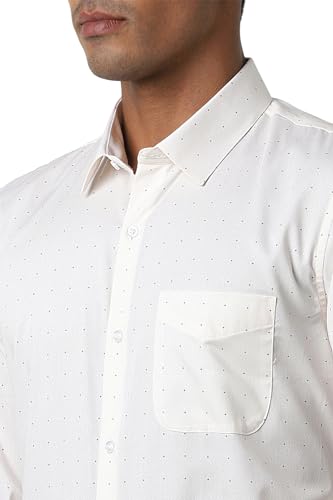 Image of Peter England Men Cotton Solid Slim Fit Shirt