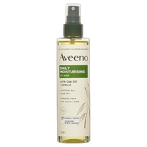 Aveeno Daily Moisturising Vitamin E Jojoba Oil Shea Butter Body Oil Mist Spray Dry Rough Sensitive Skin 200mL