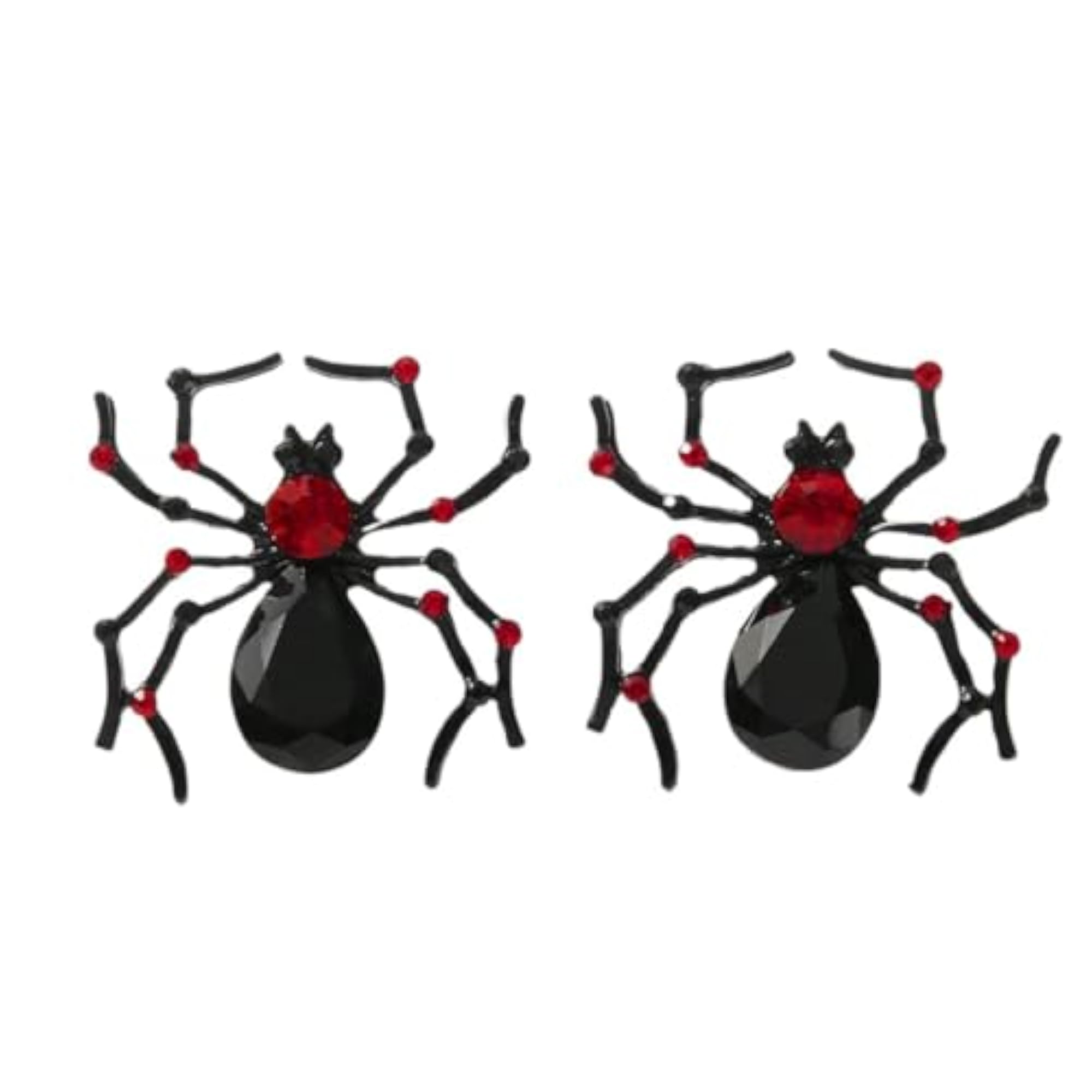 Women's Dark Mini Spider Stud Earrings, Unique Design