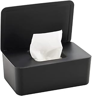 Wet Wipes Dispenser Box, Toilet Wipes Dispenser Box, Dustproof Tissue Storage Box, Baby Water Wipes Dispenser Holder Keep Wipes Fresh with Lid Seal Reusable Wipes Box for Home Office Desk