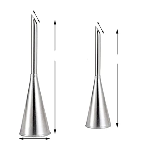 1/2PCS Puff Nozzle Tip Confectionery Stainless Steel Cake Cupcake Injection Tool Icing Piping Set Syringe Pastry Filling Tubes-1PCS 1PCL