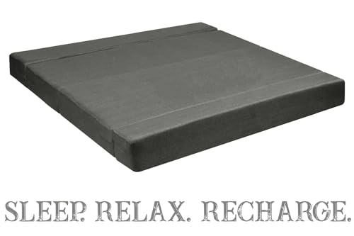Image of Rosebell Foldable Sofa-Cum-Bed with Ottoman | 3-in-One Foldable Sofa, Lounger & Bed-6x6 Feet Four Seater- Perfect for Home & Office -Grey-Color