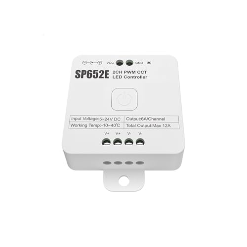 Contrôleur LED double canal SP652E pour l'ambiance lumineuse de votre salon