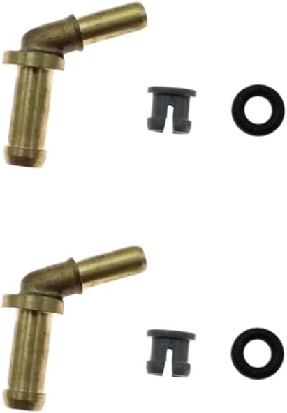 Thermostat Water Outlet Tube Connector Compatible with Sport Discovery 4 5.0L 3.0L Engines - Replaces LR049990 LR048474 C2Z28258(2 SET)