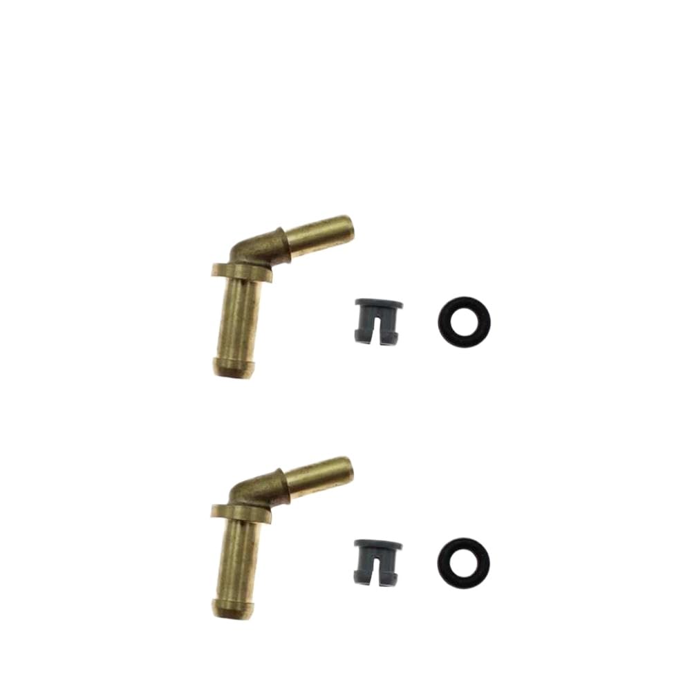 Thermostat Water Outlet Tube Connector LR049990 LR048474 C2Z28258 Compatible with Discovery 4 3.0L 5.0L(2 Set)