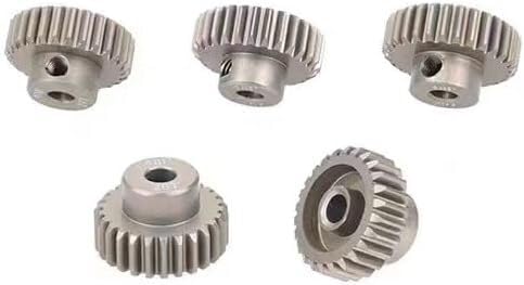 Bürstenloser Motor Motorritzel,Zahnräder,Motorritzelzahnrad 2 Stück 48DP Motorritzel Langlebiges 15T30T Ritzelmotor-Getriebe-Kombiset for 1/10 Rc-Auto 3,175-mm-Wellenmotor gebürsteter bürstenloser Mot