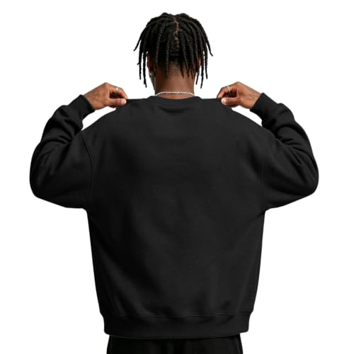 Men's Sweatshirts Crew Neck Oversized Fleece Sweatshirt Sweat Shirts - image 6