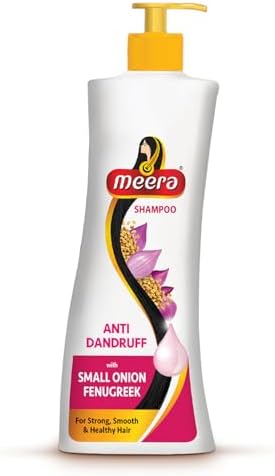 Meera Anti-Dandruff Shampoo, With Small Onion and Fenugreek, 340ml
