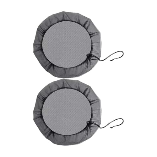 2 piezas de recolección de agua de lluvia, tanque de agua de lluvia de 80 cm, red ajustable para tanque de agua de lluvia de jardín, cubiertas de malla para barril de lluvia, protección contra hojas.