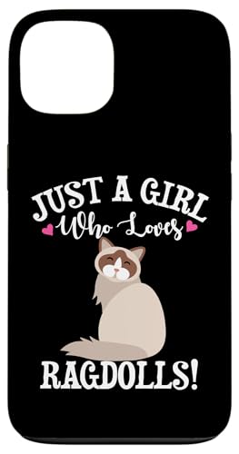 Funny Womens Just A Girl Who Loves Ragdoll Cat Lover �X�}�z�P�[�X iPhone 13 �p