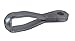 Loos Cableware NAS1435E4 Stainless Steel Strap Eye End for 1/8" Diameter Wire Rope