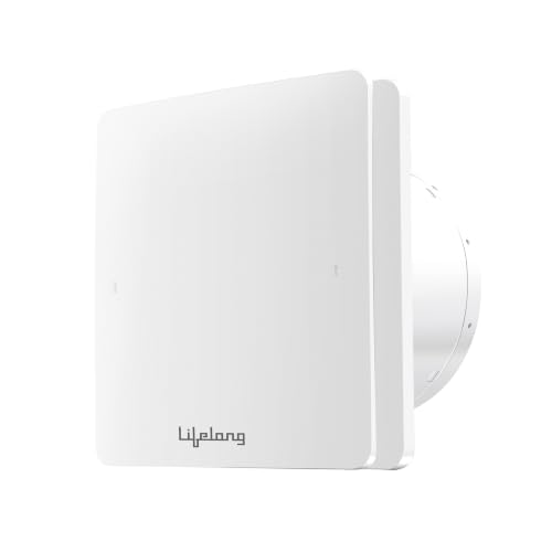 Image of Lifelong Exhaust Fan 150mm (6 Inches) | BLDC Motor | 6W | Low Noise | 2300 RPM | Ideal for Bathroom & Kitchen | Easy to Clean | Installation Round Cut (White)
