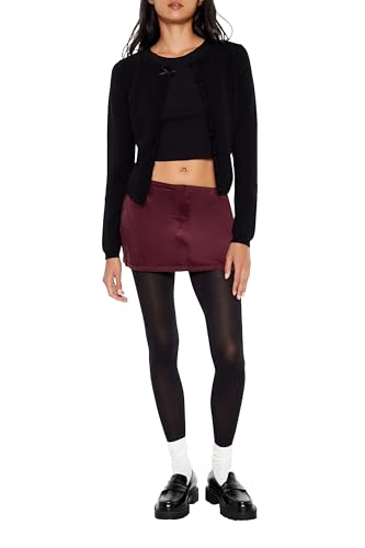 Forever 21 Womens Bow Cropped Cardigan Sweater2