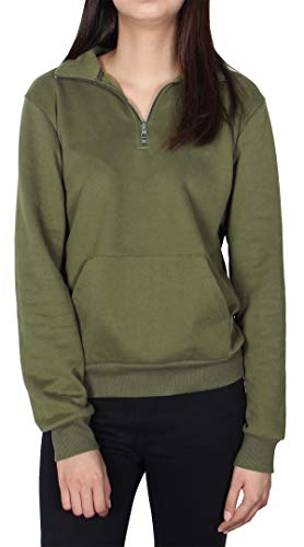 Smile Fish Pull à manches longues en polaire pour femme - Vert - Small Cover