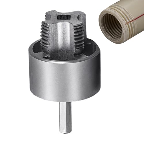 Filettatrice Interna Per Tubi PVC - Attrezzo Per Filettatura Tubi PVC Utensile Creatore Filetti - Kit Accessori Idraulici Domestici Per Riparazioni Con Creafiletti