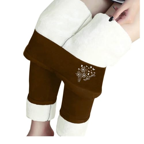 Legging polaire chaud pour femme avec collant effet 3D moulant hiver