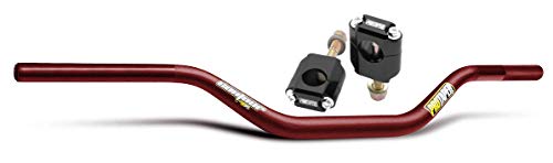 Pro Taper 1 1/8\" Contour Handlebars and Universal 1 1/8\" rubber bar mount adaptor kit for CR CRF KX KXF RM RMZ WRF YZ YZF with 7/8\" Barmounts