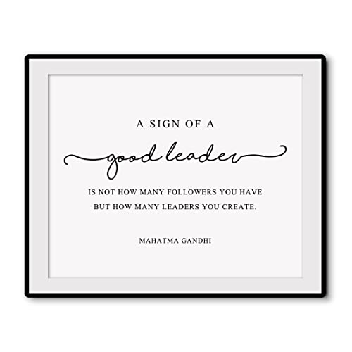 Generic Good Leader Print Gandhi Quote Wall Art Boss Gift For Boss Office Wall Art Boss Office Decor Leader Quote Artwork thumb #2