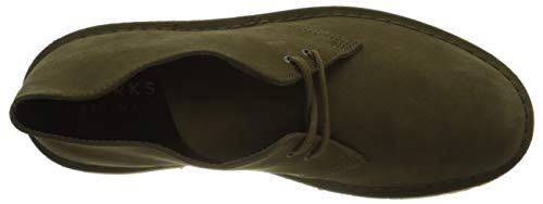 Image of CLARKS Men's Desert Boot Chukka Boot, Black Leather, 13 M US