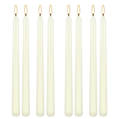 Howemon Ivory Taper Candles 8 Pack