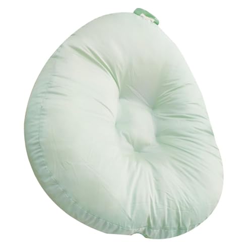3. Cojín de lactancia contorneado ajustable, costuras reforzadas, tela ligera de secado rápido, almohada de lactancia de satén de algodón para bebé