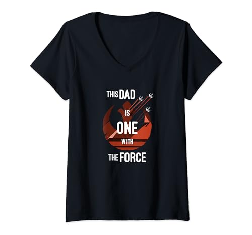 T-shirt Star Wars Rebels dad coupe col V look décontracté pour les sorties en famille
