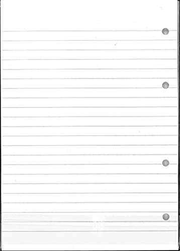 Feuilles de rechange A5 de 90 grammes pour grands classeurs d'université