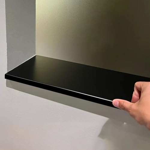 SDFVSDF Black Metal Window Sill Covering, Semi-matte Finish Moisture Resistant Window Sill Protectors, Living Room/Kitchen Window Sill Capping Board(Black,160x12cm/63x4.7in)