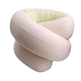 Smileshiney Almohada de cuello para viajes, cojín ajustable en espiral, reposacabezas – Almohadas de viaje lavables para aviones, soporte de barbilla para cabeza, hogar, paseos en coche, avión, viajes