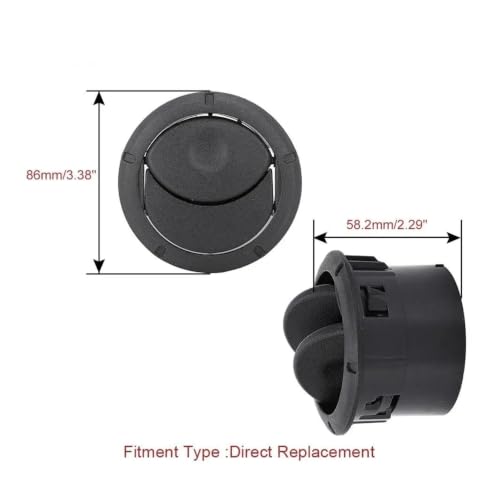 Rejilla de ventilación cromada 8200212480 para instrumentos de Dacia Logan y Master 3 3
