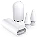 Delidigi iPencil Magnetische Kappe Ladeadapter und Spitze Ersatz Nibs Zubehör Set für Apple Pencil 1. Generation(White)