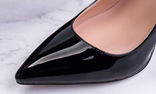 Petit Cadeau Lavinia - Women's Elegant & Sexy Pointed Toe Slip on Pumps with 4" Stiletto High Heels. Handmade to Perfection.4
