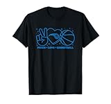 NBA Orlando Magic Peace Love Basketball T-Shirt
